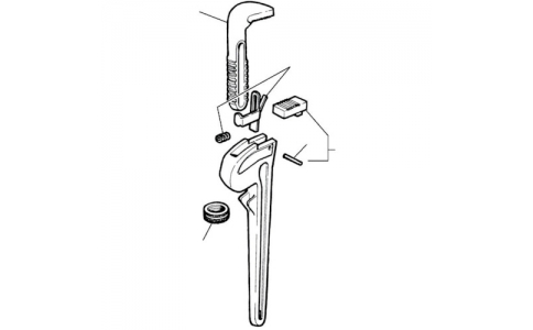 Ｒｉｄｇｅ　Ｔｏｏｌ　Ｃｏｍｐａｎｙ  31650  ＲＩＤＧＩＤ　アルミストレートパイプレンチ用パーツ　１２・１４インチ用ピン