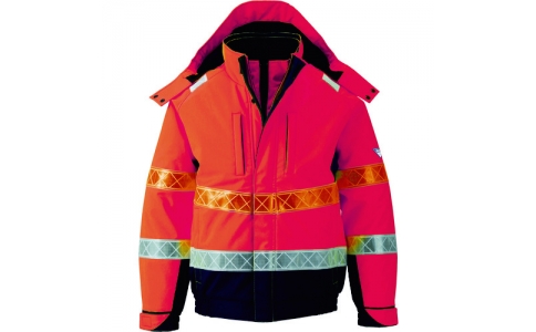 （株）ジーベック  802-82-M  ジーベック　８０２　高視認防水防寒ブルゾン　Ｍ　オレンジ