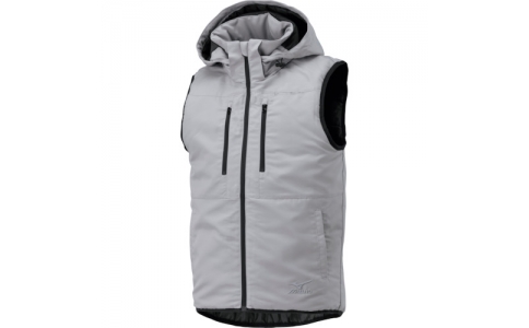 ミズノ（株）  F2JE158605-S  ミズノ　中綿防寒ベスト　グレー　Ｓ