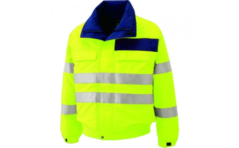 ミドリ安全（株）  SE1134-UE-SS  ミドリ安全　高視認性　防水帯電防止防寒ブルゾン　イエロー　ＳＳ