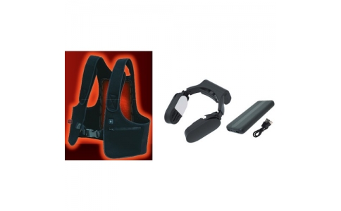 （株）リベルタ  HM5078071FRZGRT2RSPBK  リベルタ　ヒートベストセット＋【サンコー】ネッククーラーブラックモバイルバッテリーセット