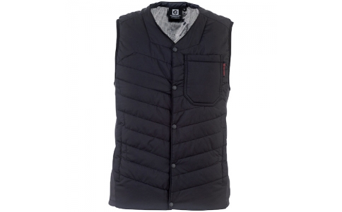 （株）岡潮  G-8069-BLACK-3L_61480001  岡潮　電熱ベスト＋モバイルバッテリー１０，０００ｍＡｈセット　Ｇ－８０６９　ブラック　３Ｌ