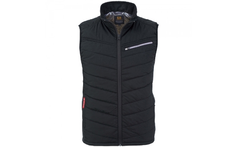 （株）岡潮  G-8089-BLACK-SS_61480001  岡潮　電熱ベスト＋モバイルバッテリー１０，０００ｍＡｈセット　Ｇ－８０８９　ブラック　ＳＳ