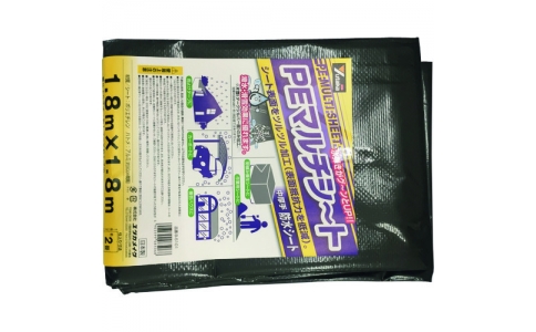 （株）ユタカメイク  B-5101  ユタカメイク　ＰＥマルチシート　中厚手　防水シート　１．８ｍ×１．８ｍ