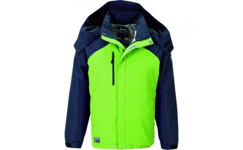 （株）ジーベック  232-84-SS  ジーベック　２３２アルミ蓄熱ブルゾン　イエローグリーン　ＳＳ