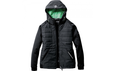 （株）バートル  3210-35-S  バ－トル　ＴＣ防風フーディジャケット（ユニセックス）　３２１０－３５－Ｓ　ブラック