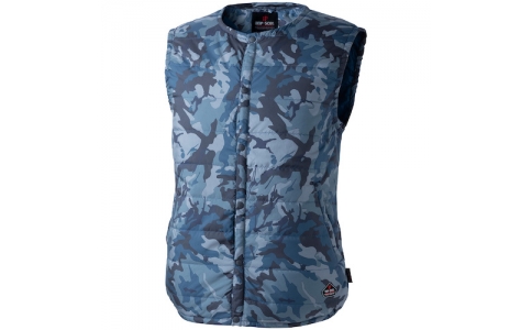 （株）岡潮  9562-CAMO-NAVY-3L_61480001  岡潮　電熱ベスト＋モバイルバッテリー１０，０００ｍＡｈセット　９５６２　迷彩ネイビー　３Ｌ