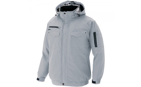 アイトス（株）  AZ8971-003-3L  アイトス　防寒ブルゾン（男女兼用）　裏地アルミプリント　シルバーグレー　３Ｌ