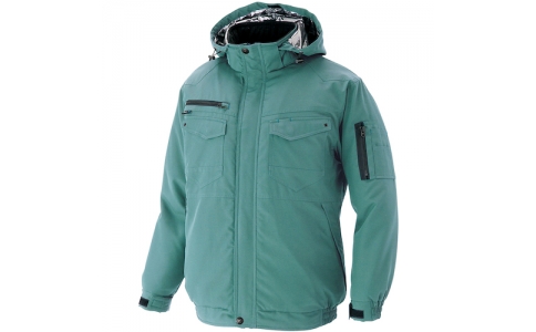 アイトス（株）  AZ8971-027-5L  アイトス　防寒ブルゾン（男女兼用）　裏地アルミプリント　ターコイズ　５Ｌ