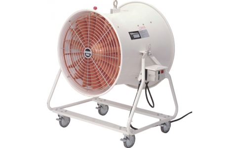 （株）スイデン  SJF-600A-3  スイデン　送風機　どでかファン　ハネ径６００ｍｍ　角度調節可能　４輪キャスター付　三相２００Ｖ