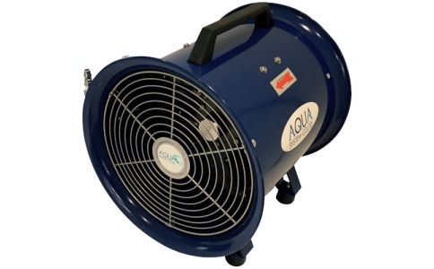 アクアシステム（株）  AFR-08NL  アクアシステム　無給油エアモーター式　軸流型　送風機　（アルミハネ２０ｃｍ）