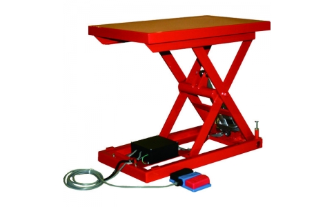 トラスコ中山（株）  HDL-H1046R-D2  ＴＲＵＳＣＯ　テーブルリフト１００ｋｇ　電動Ｂねじ式　ＤＣ２４Ｖバッテリー専用　４００×６５０