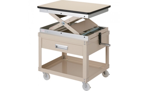 丸善精工（株）  LH-780MC  丸善化工　ローハイシステム　テーブル　スクリュー式　スチール製　ワゴン仕様