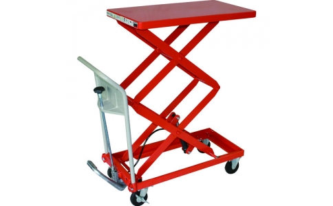 トラスコ中山（株）  HLFA-S80W  ＴＲＵＳＣＯ　ハンドリフター８０ｋｇ　４００×７２０　高揚程型