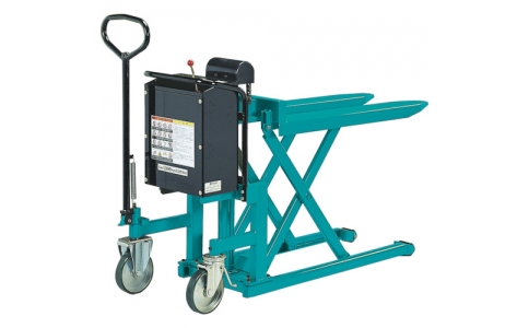 （株）スギヤス  LV-100E  ビシャモン　スクーパー（バッテリー上昇式）