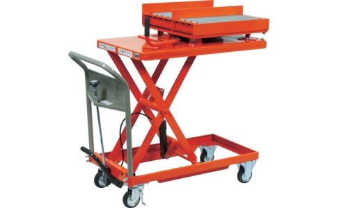 トラスコ中山（株）  HLFN-500WTM1  ＴＲＵＳＣＯ　金型移動用ハンドリフター　２００ｋｇ　５００Ｘ６００　回転台付