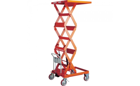 トラスコ中山（株）  HLF-S200SW  ＴＲＵＳＣＯ　ハンドリフター　２００ｋｇ　５００Ｘ６００　高揚程型