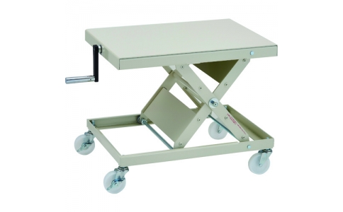 トラスコ中山（株）  LH-35S-1  ＴＲＵＳＣＯ　ローハイシステム　リフター　スクリュー式　４００Ｘ５５０　移動式