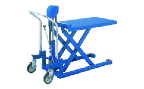 花岡車輛（株）  M-500L  ダンディ　超低床リフト台車　足踏み油圧ジャッキ式　テーブルタイプ　５００ｋｇ　Ｗ９４０×Ｄ５００