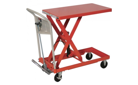 トラスコ中山（株）  HLF-S150  ＴＲＵＳＣＯ　【売切り廃番】ハンドリフター　１５０ｋｇ　４００Ｘ７２０　オレンジ