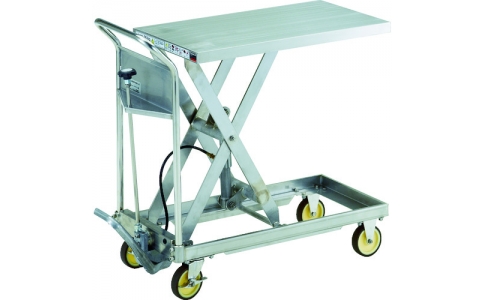 トラスコ中山（株）  HLFA-S150SUS-A  ＴＲＵＳＣＯ　ＳＵＳハンドリフター　１５０ｋｇ　４００Ｘ７２０　ＡＬポンプ