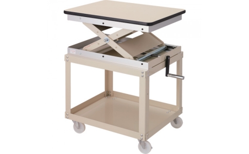 丸善精工（株）  LH-700M  丸善化工　ローハイシステム　テーブル　スクリュー式　スチール製　ワゴン仕様