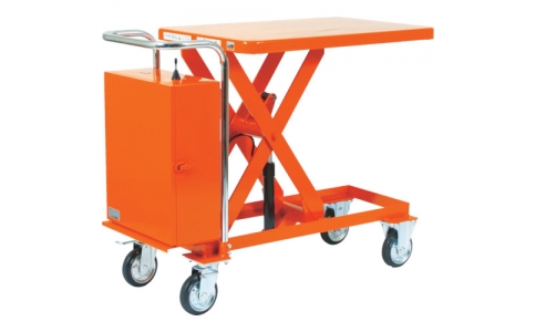 トラスコ中山（株）  HLA-800  ＴＲＵＳＣＯ　充電式ハンドリフター積載８００ｋｇ板寸１２００×６００