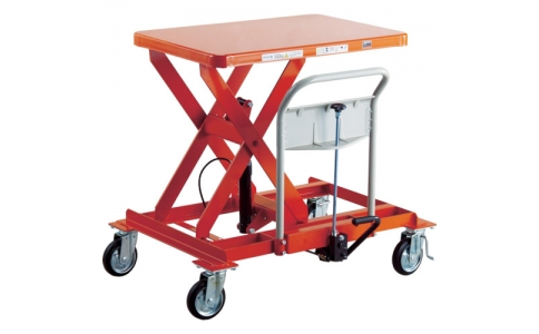 トラスコ中山（株）  HLF-E1000LLS-B  ＴＲＵＳＣＯ　ハンドリフター　サイドハンドル　１０００ｋｇ　４輪自在　早送り付