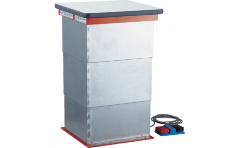 トラスコ中山（株）  HDC-W1044BJ  ＴＲＵＳＣＯ　テーブルリフト　電動Ｂねじ　化粧板４５０Ｘ４５０　蛇腹付