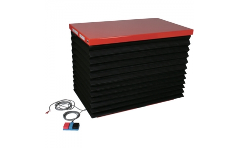 トラスコ中山（株）  HFA-100-0612J  ＴＲＵＳＣＯ　スーパーＦＡリフター１０００ｋｇ　電動式　１２００Ｘ６５０　蛇腹付