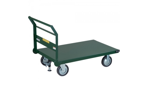 トラスコ中山（株）  SH10-1DS  ＴＲＵＳＣＯ　鋼鉄製運搬車　１トン　１２００Ｘ７５０　ダーコキャスター仕様　ストッパー付