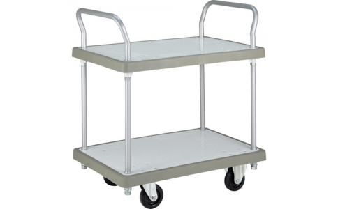 岐阜プラスチック工業（株）  B9060L2DR SW  リス　コンテナ台車　　バンパーキャリー９０・６０（大）２段両袖ＳＷ