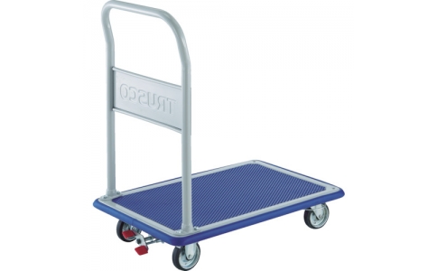 トラスコ中山（株）  101NJKRS-4  ＴＲＵＳＣＯ　プレス製台車　ドンキーカート　折畳　４輪リングストッパー付