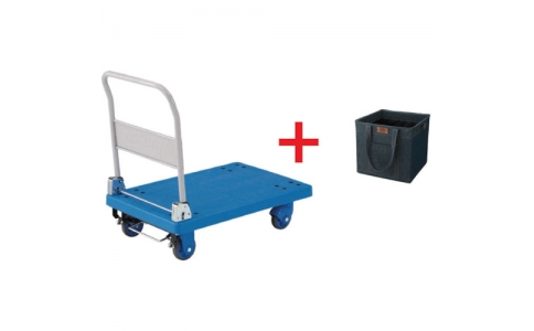 トラスコ中山（株）  TPX801SCP  ＴＲＵＳＣＯ　グランカートサイレント折りたたみ８００Ｘ５３５　Ｓ付　景品付