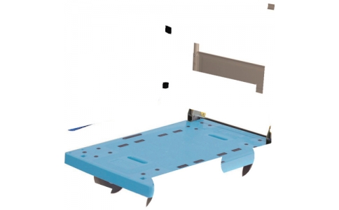 金沢車輛（株）  NP-307ESL  金沢　屋内用収納ボックス付大型樹脂台車ノーパンクタイヤ仕様