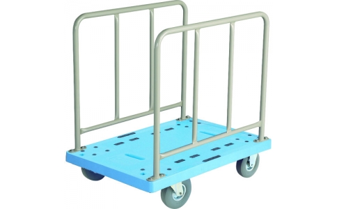 金沢車輛（株）  NP-310SL  金沢　大型樹脂台車　長手側サイドハンドル付　ノーパンククッションタイヤ付