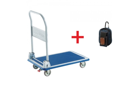 トラスコ中山（株）  101NSCP  ＴＲＵＳＣＯ　ドンキーカート　折りたたみ７４０×４８０　Ｓ付　景品付