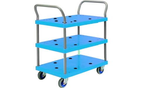 金沢車輛（株）  NP-119  金沢　小型樹脂台車　３段式両ハンドル付