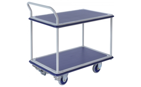 金沢車輛（株）  NHT-304 FB  金沢　大型スチール２段台車　フットブレーキ付