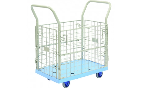 金沢車輛（株）  NP-107GS  金沢　小型環境静音樹脂台車　金網付