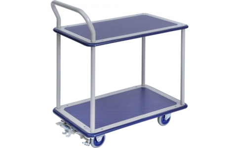 金沢車輛（株）  NHT-104 FB  金沢　小型スチール２段台車　フットブレーキ付