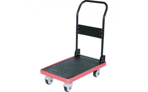 トラスコ中山（株）  MKP-151P  ＴＲＵＳＣＯ　ＭＫＰ樹脂製台車　折りたたみ式　７１６Ｘ４３６　樹脂キャスター