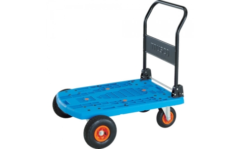 トラスコ中山（株）  MPK-906OR-B  ＴＲＵＳＣＯ　樹脂台車　カルティオビッグオフロード　９００Ｘ６００　ブルー