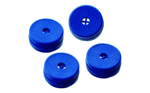 トラスコ中山（株）  JDSG-4S-B  ＴＲＵＳＣＯ　樹脂台車　交換用すべり止めゴム　ブルー　４個入り