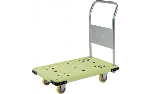 トラスコ中山（株）  MPE-856-2  ＴＲＵＳＣＯ　帯電防止性樹脂台車　固定式　８２０Ｘ５５５