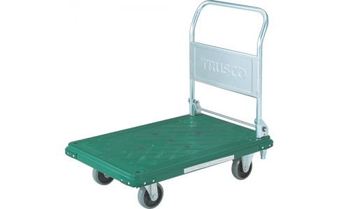トラスコ中山（株）  MP-720NU-2  ＴＲＵＳＣＯ　ＭＰ樹脂製台車　折りたたみ式　７３８Ｘ４８８　ＮＵ車輪