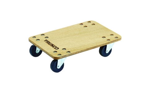 トラスコ中山（株）  PC-3045G  ＴＲＵＳＣＯ　合板平台車プティカルゴ　４５０Ｘ３００　ゴム車