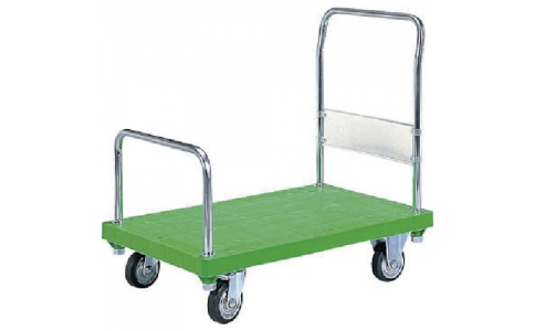 三甲（株）  805403GR00（GR）  サンコー　樹脂製運搬車　８０５４０３　ハンドカー（固定ハンドル・半袖タイプ）　緑