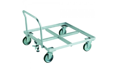 トラスコ中山（株）  PLK-10-1111HS  ＴＲＵＳＣＯ　パレット台車　１トン用　１１００ｘ１１００　ハンドル付　ストッパー付