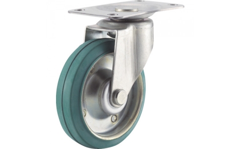 トラスコ中山（株）  SD-100DXJ  ＴＲＵＳＣＯ　エコ省音運搬車用キャスターΦ１００　自在